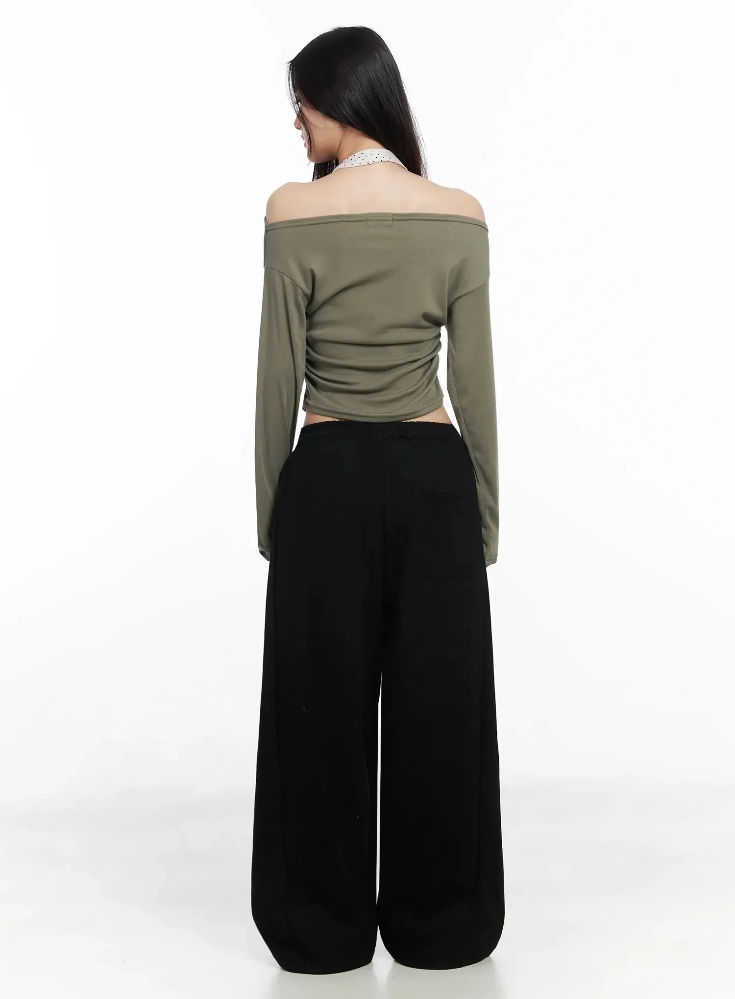 Relaxed Wide Leg Sweatpants IM504 - Image 9