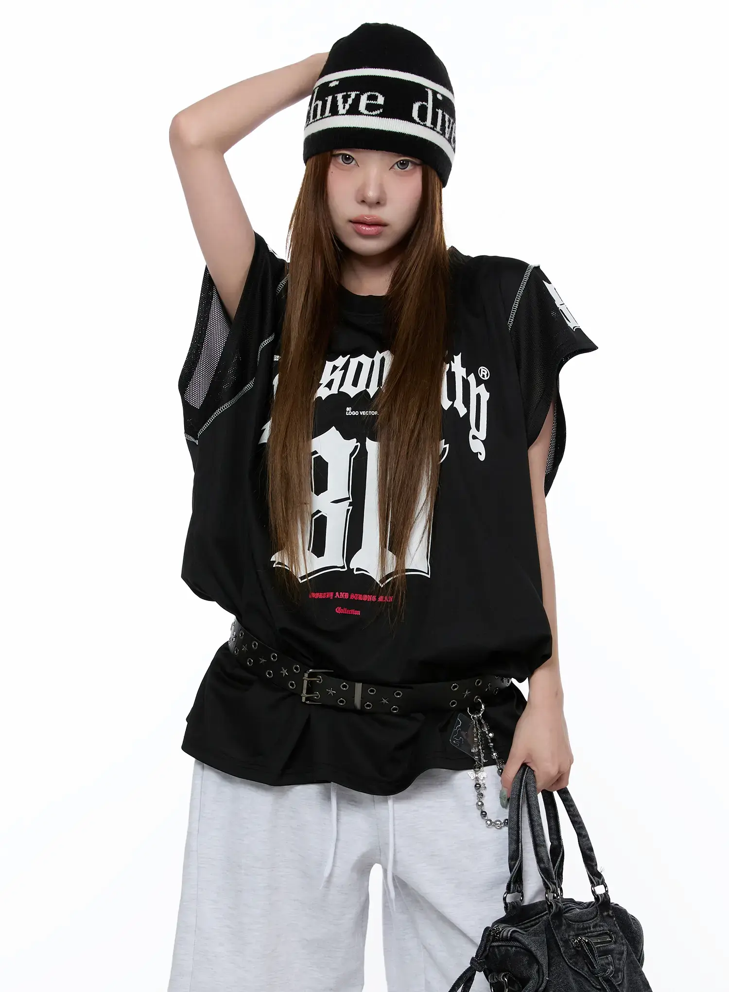 Retro Graphic Sleeveless T-Shirt CA522