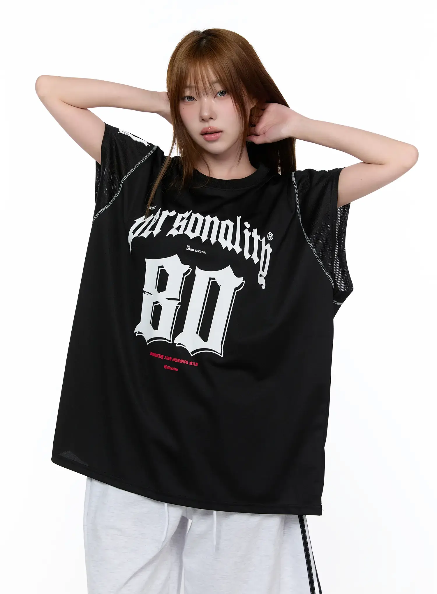 Retro Graphic Sleeveless T-Shirt CA522 - Image 2