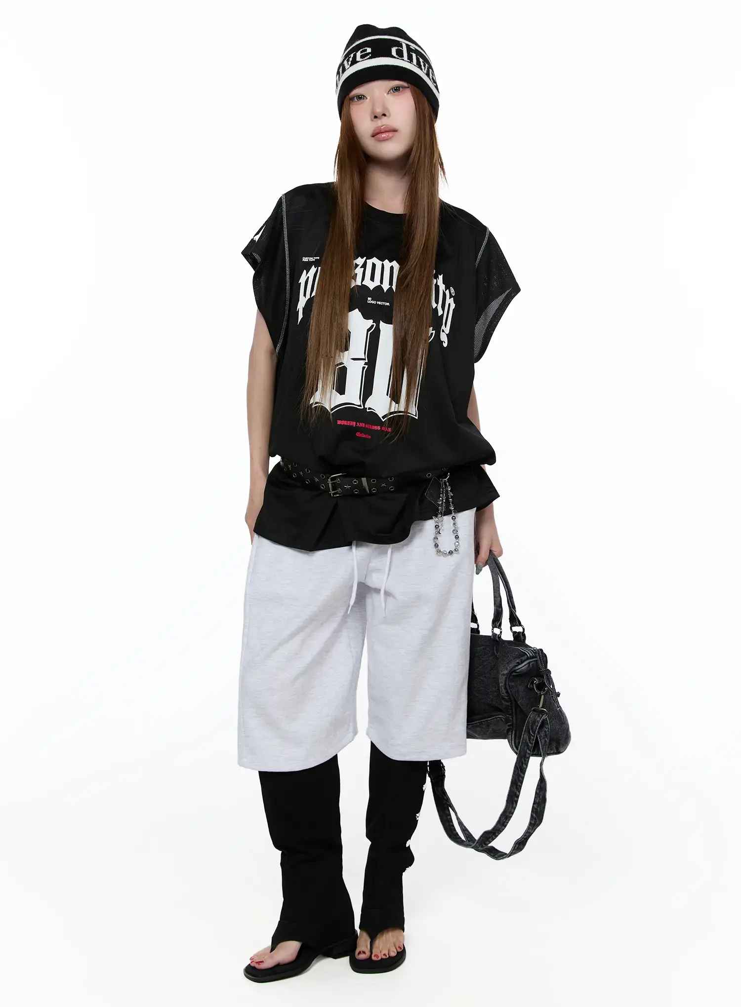 Retro Graphic Sleeveless T-Shirt CA522 - Image 3