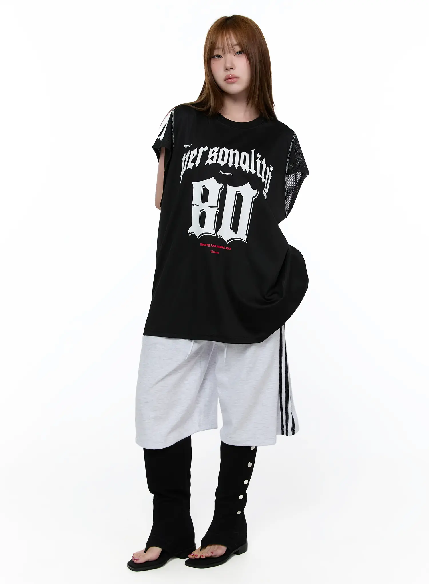 Retro Graphic Sleeveless T-Shirt CA522 - Image 7