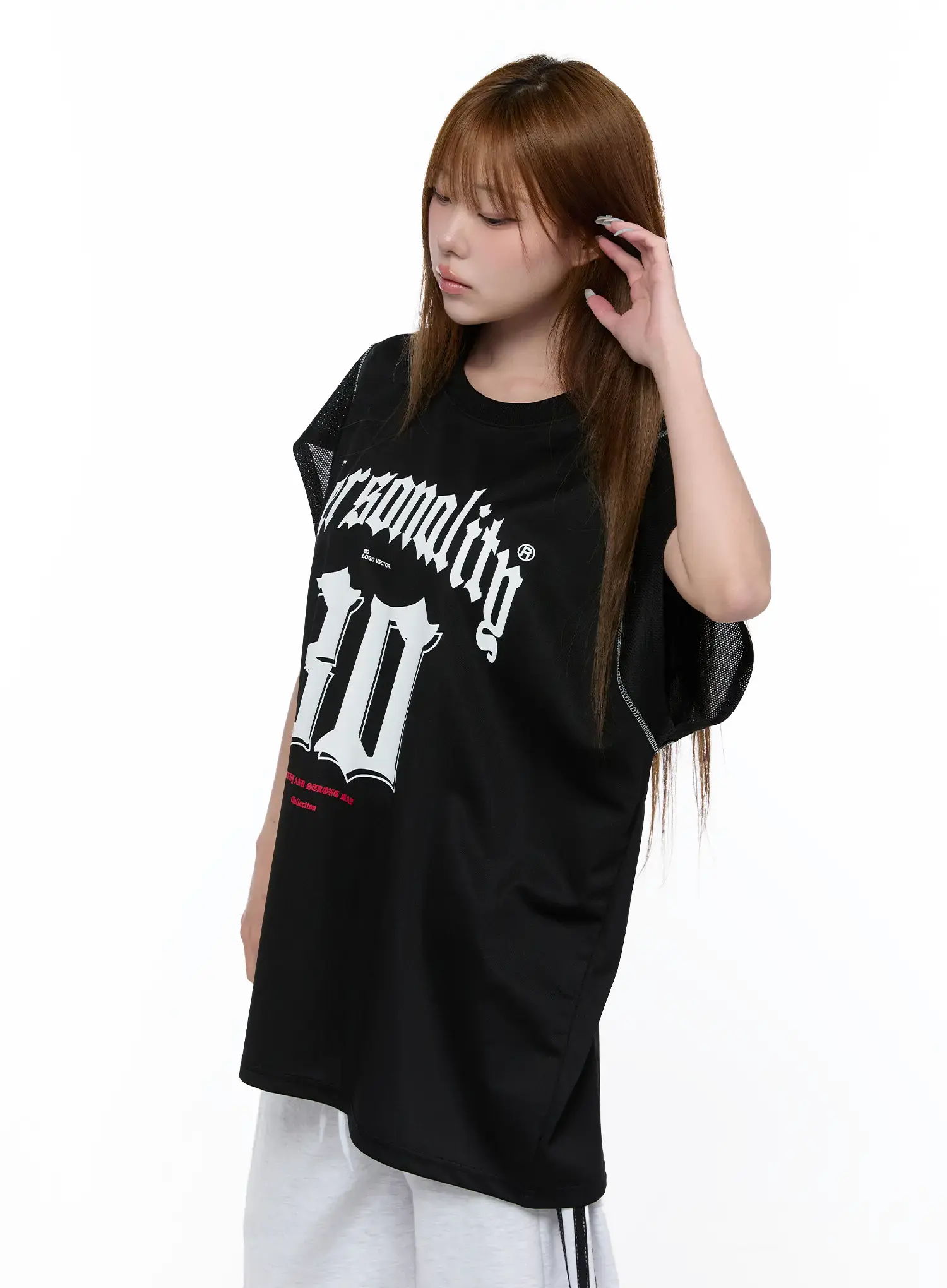 Retro Graphic Sleeveless T-Shirt CA522 - Image 8
