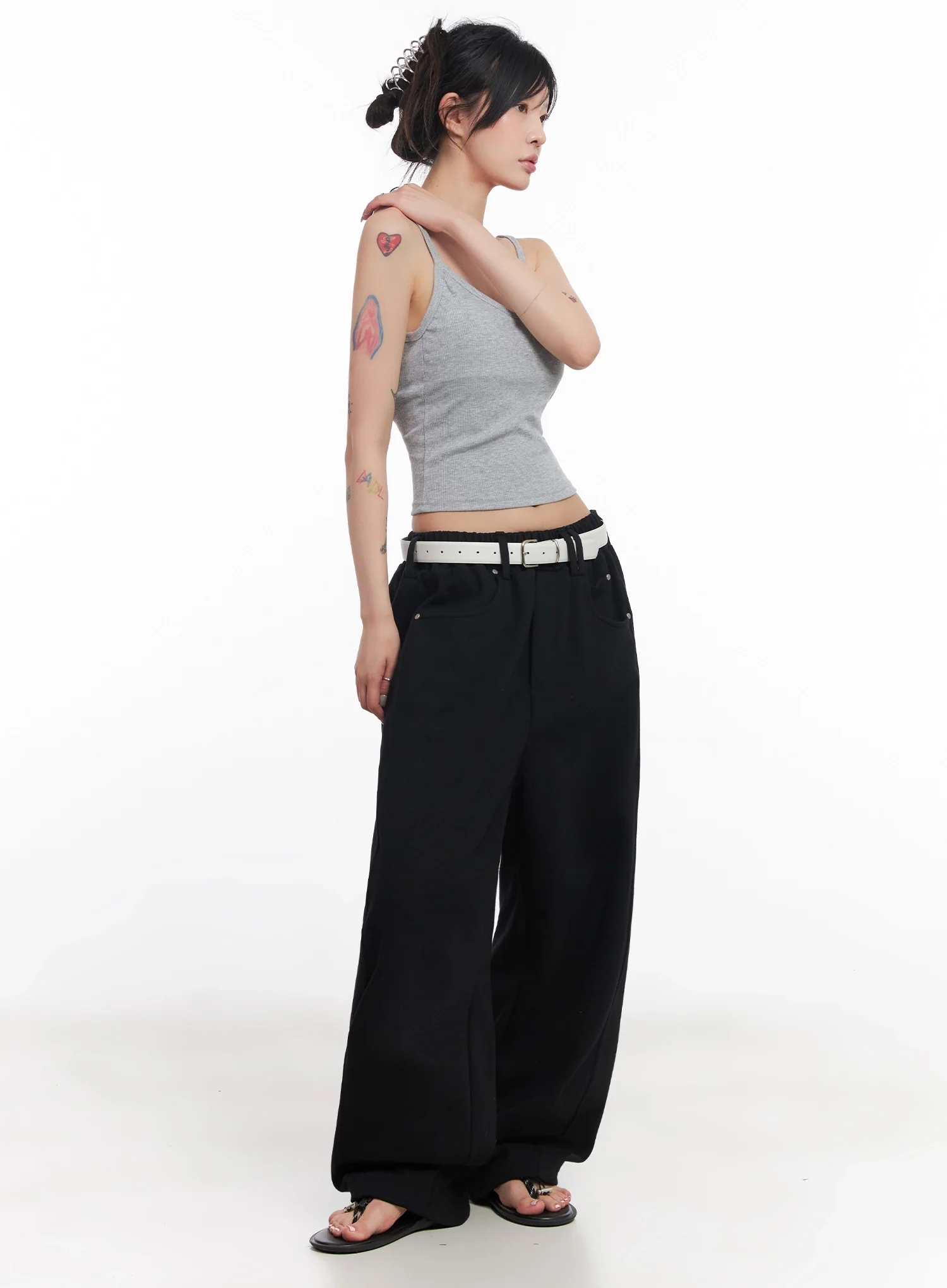 Ribbed Cap-Sleeve Tank IC503 - Image 11