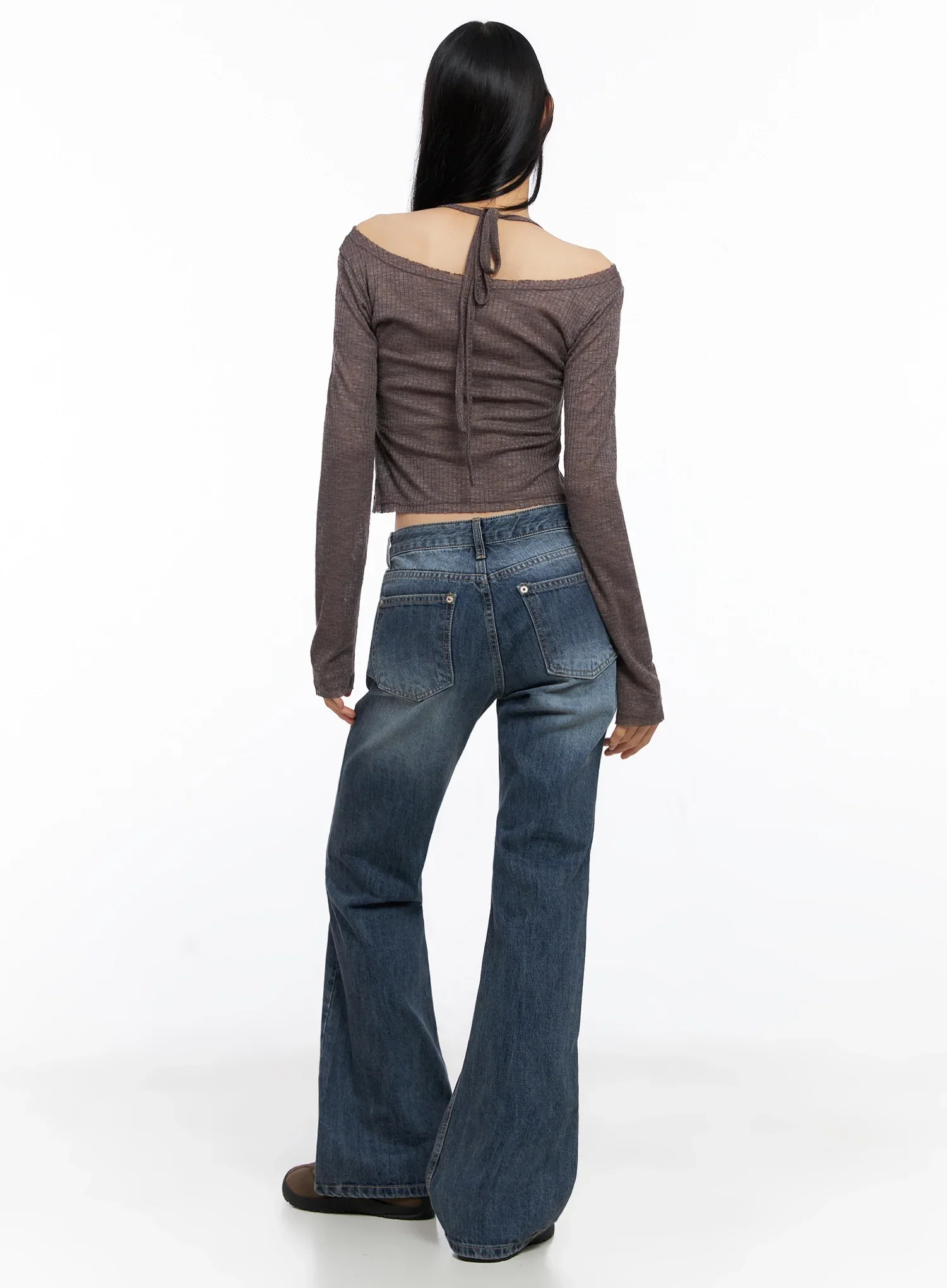 Ribbed Halterneck Top IO516 - Image 12