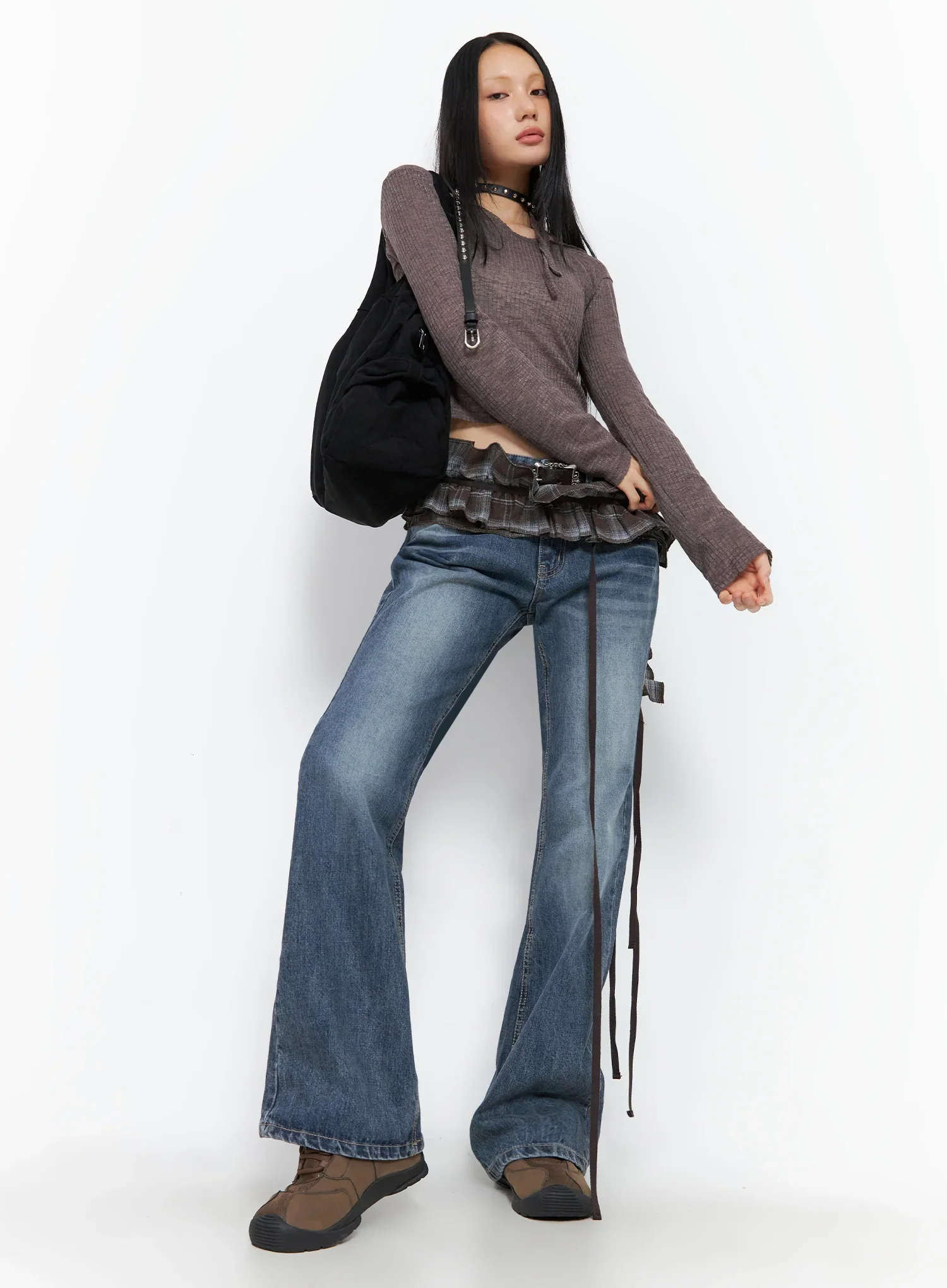 Ribbed Halterneck Top IO516 - Image 4