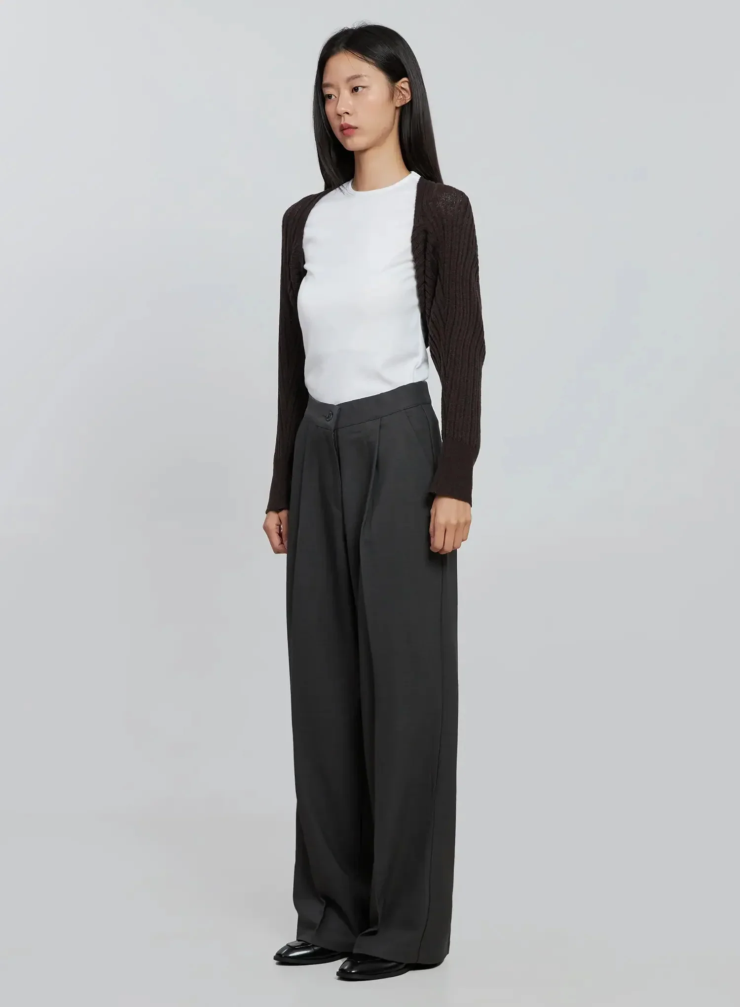 Ribbed Knit Bolero IN507 - Image 11