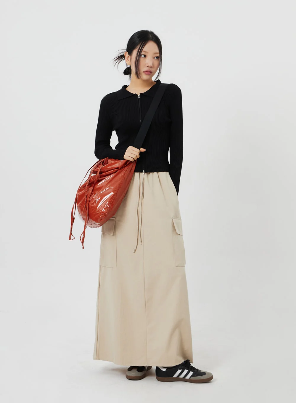 Ribbed Knit Zip-Up CF324 - Image 10