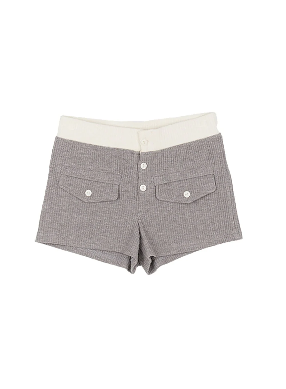 Ribbed Two-Tone Slim-Fit Shorts CY514 - Image 10