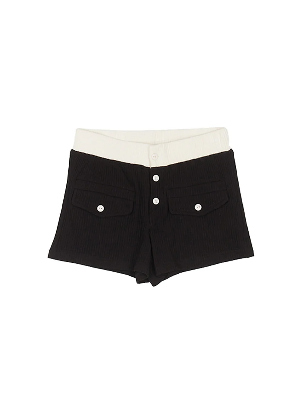 Ribbed Two-Tone Slim-Fit Shorts CY514 - Image 11
