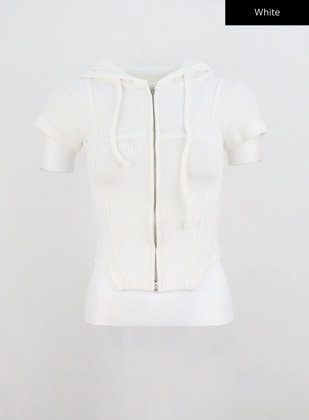 Ribbed Zip-Up Hoodie CL318 - Image 14