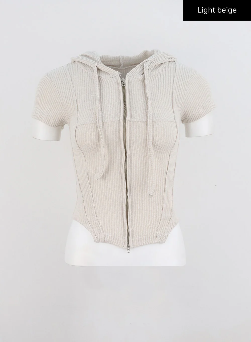 Ribbed Zip-Up Hoodie CL318 - Image 15