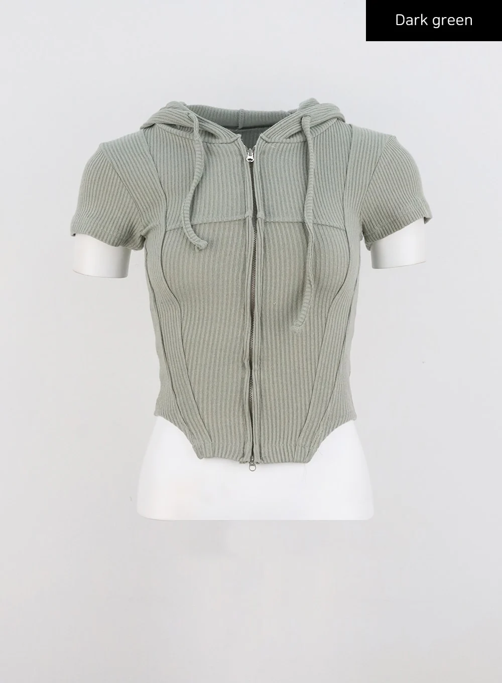 Ribbed Zip-Up Hoodie CL318 - Image 17