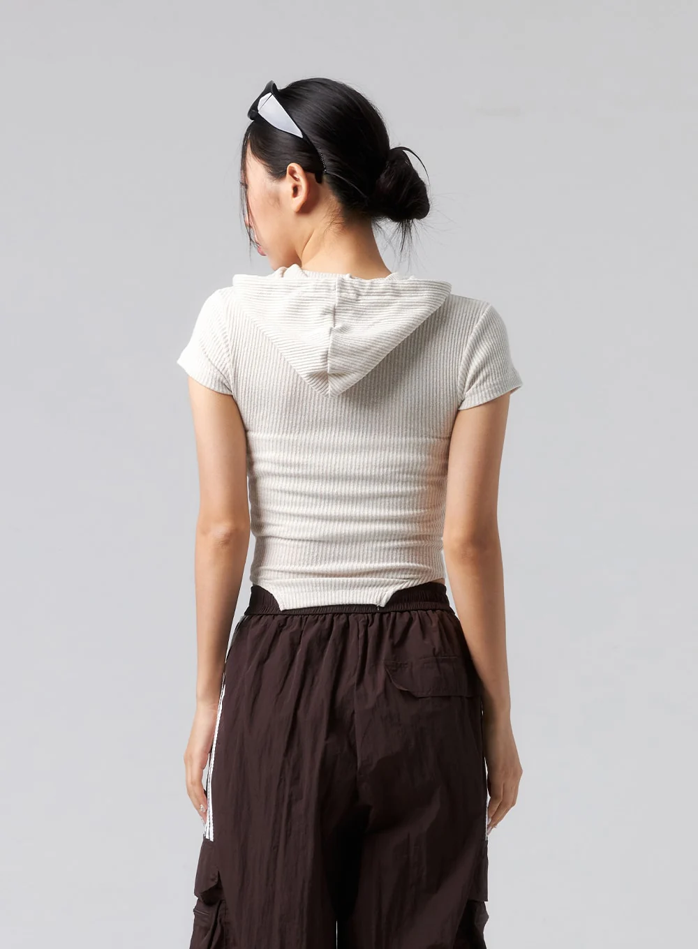 Ribbed Zip-Up Hoodie CL318 - Image 6