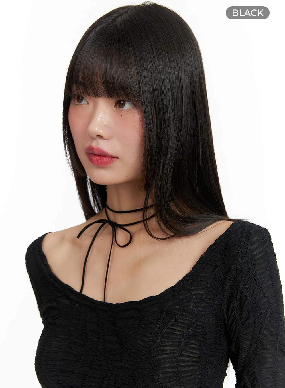 Ribbon Choker Necklace CF422 - Image 5