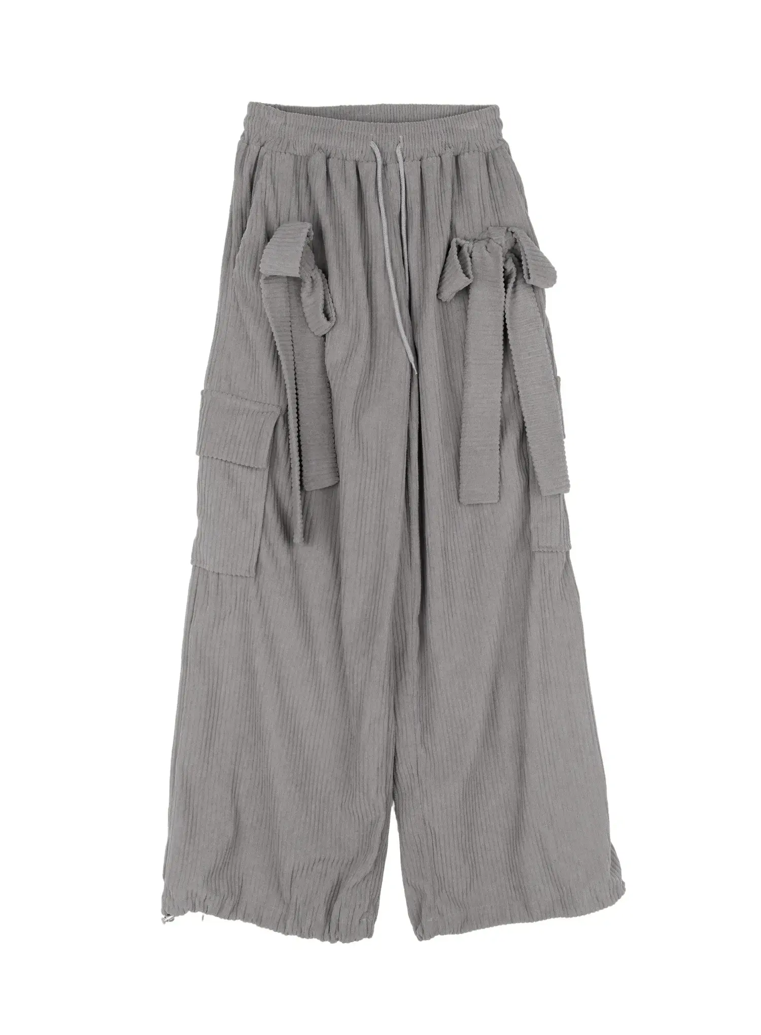 Ribbon Corduroy Wide-Leg Pants CJ514 - Image 12
