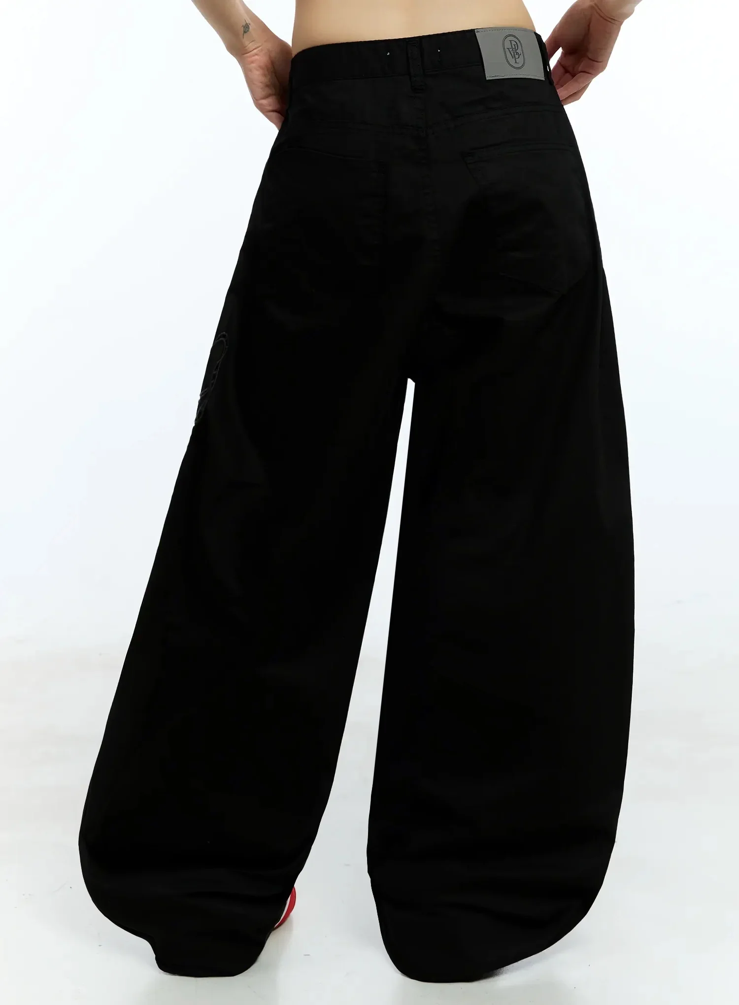 Ribbon Detail Baggy Pants IU523 - Image 12