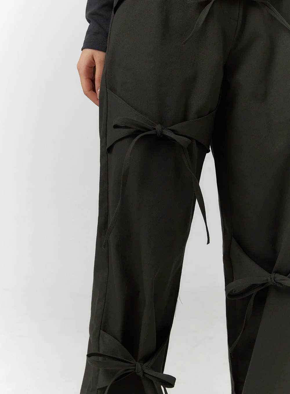Ribbon Detail Cargo Pants CF401 - Image 3