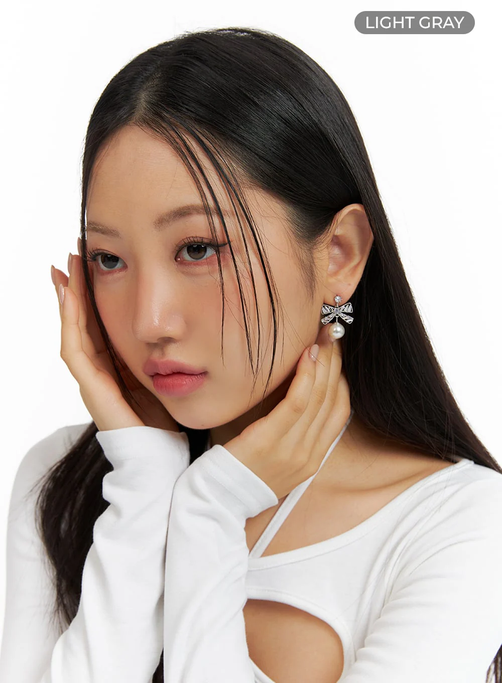 Ribbon Drop Earrings IF421 - Image 4