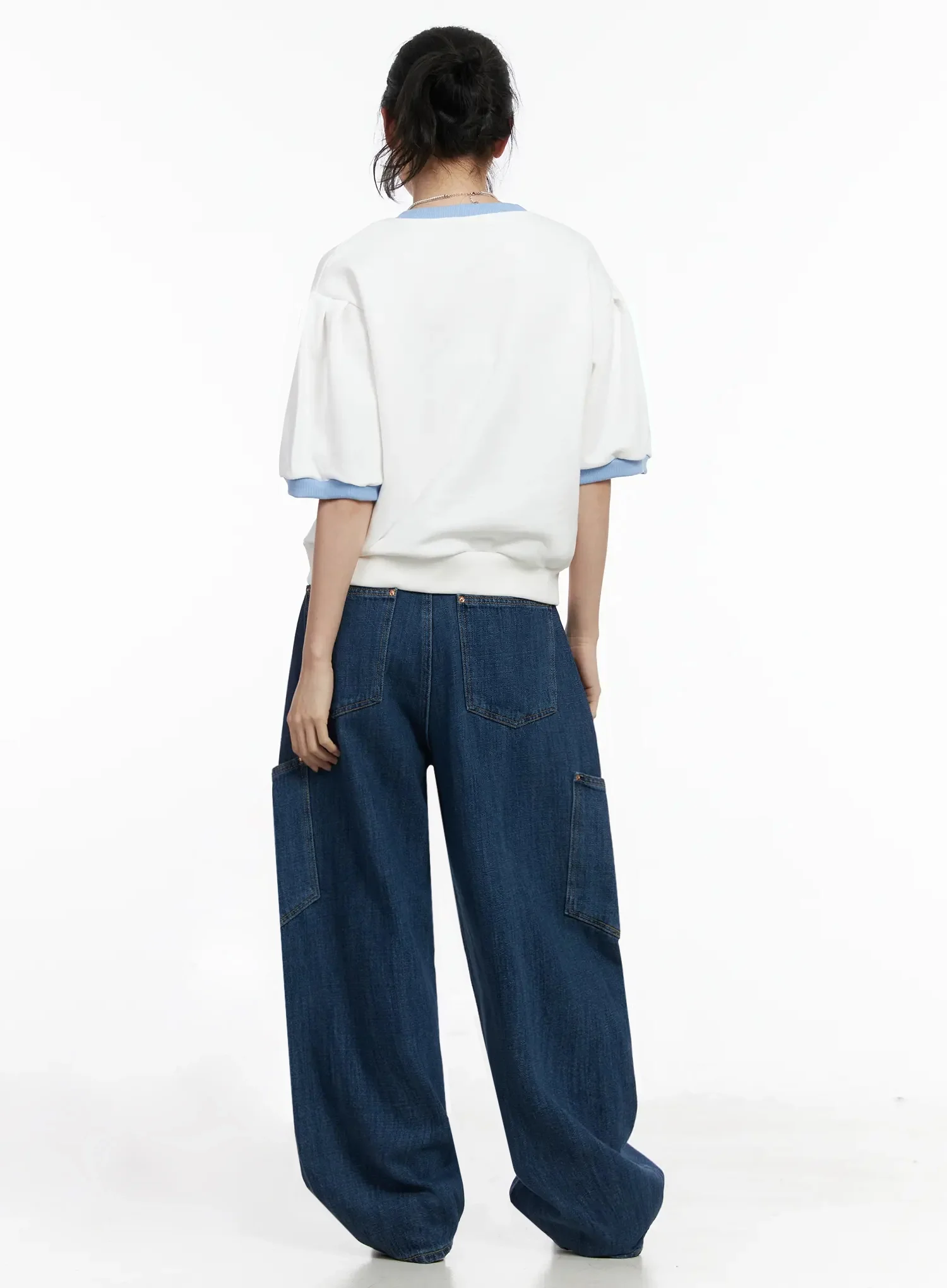 Ribbon Embroidered Short Sleeve Top IY511 - Image 11