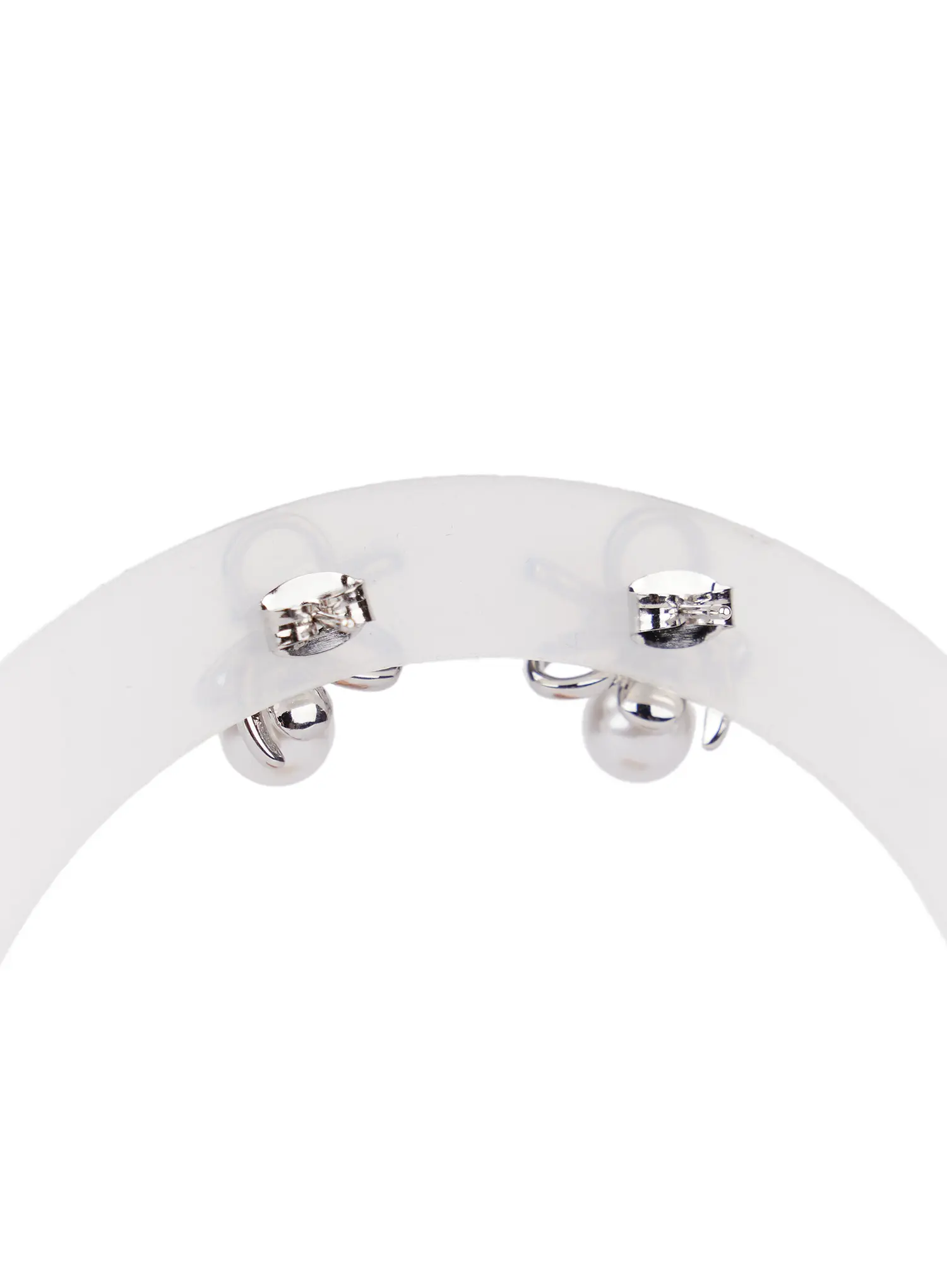 Ribbon Faux Pearl Earrings CD514 - Image 5