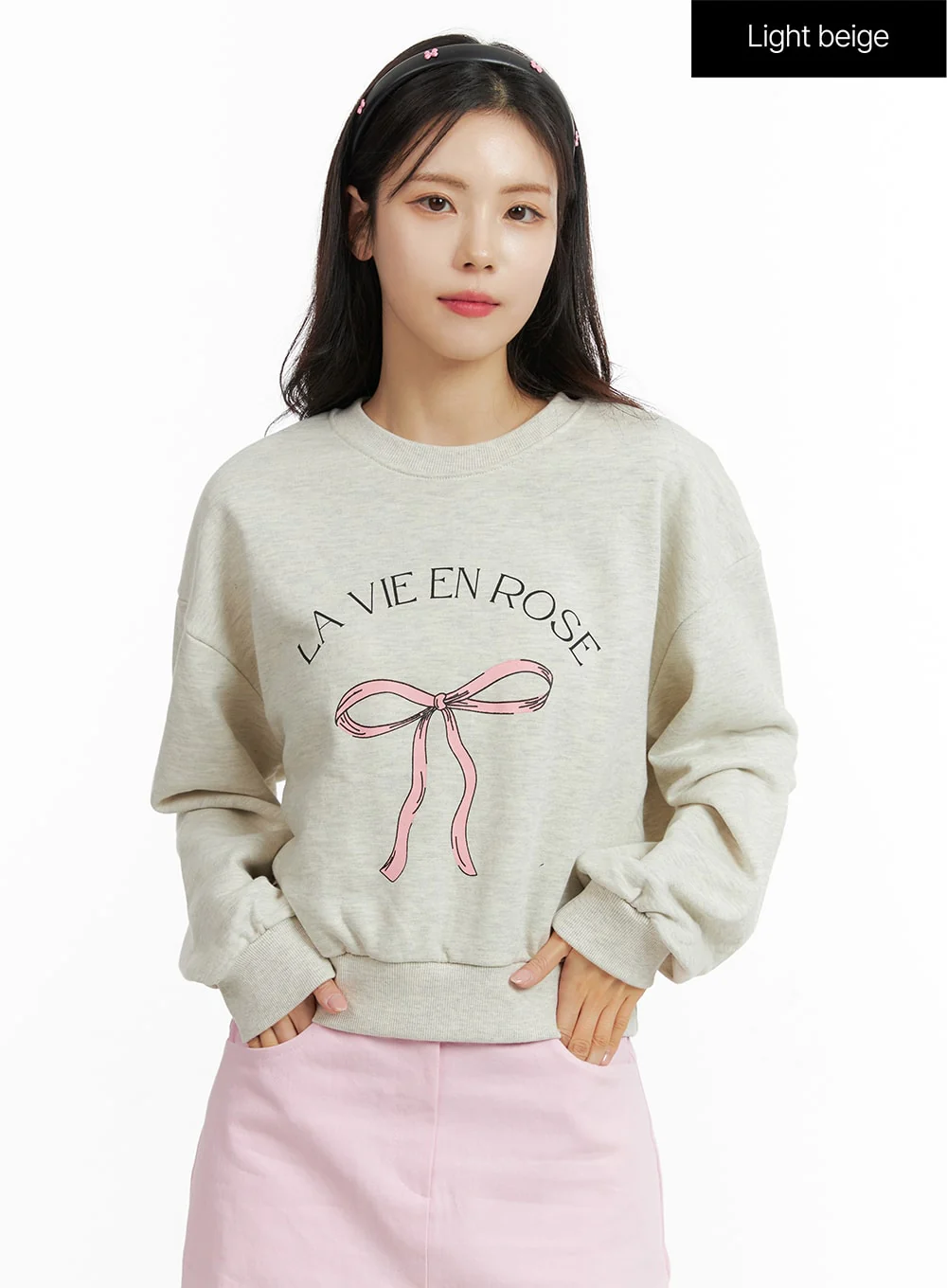 Ribbon Graphic Sweatshirt OF414 - Image 10