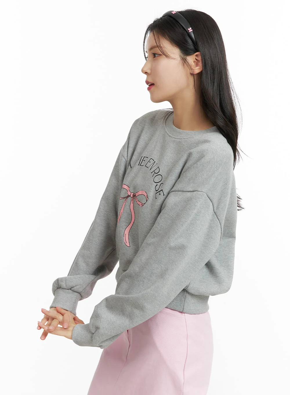 Ribbon Graphic Sweatshirt OF414 - Image 5