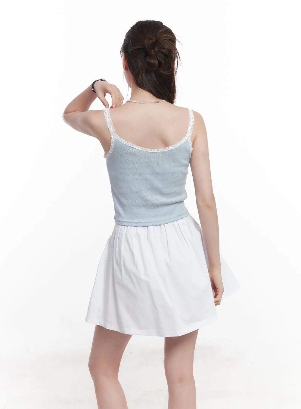 Ribbon Lace-Trim Cami Top CY519 - Image 6