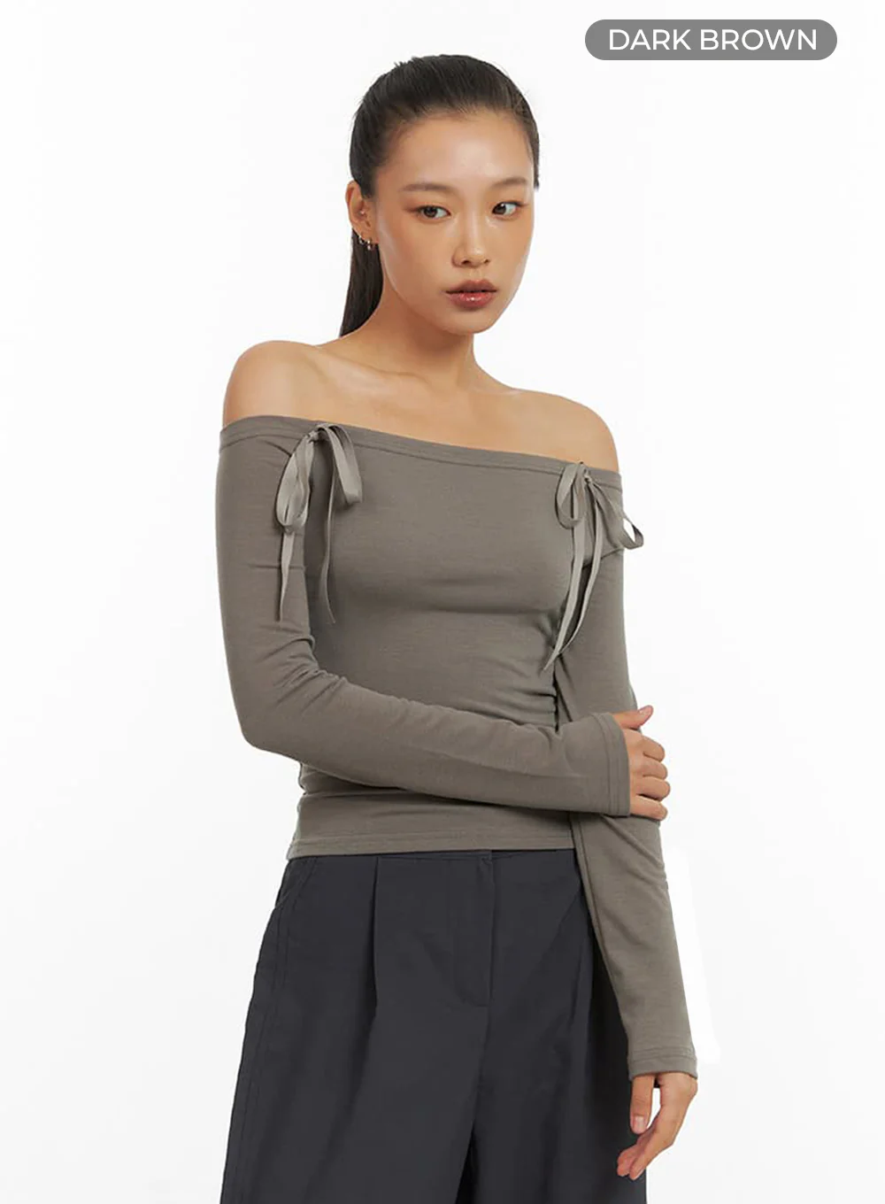Ribbon Off Shoulder Top IO409 - Image 19
