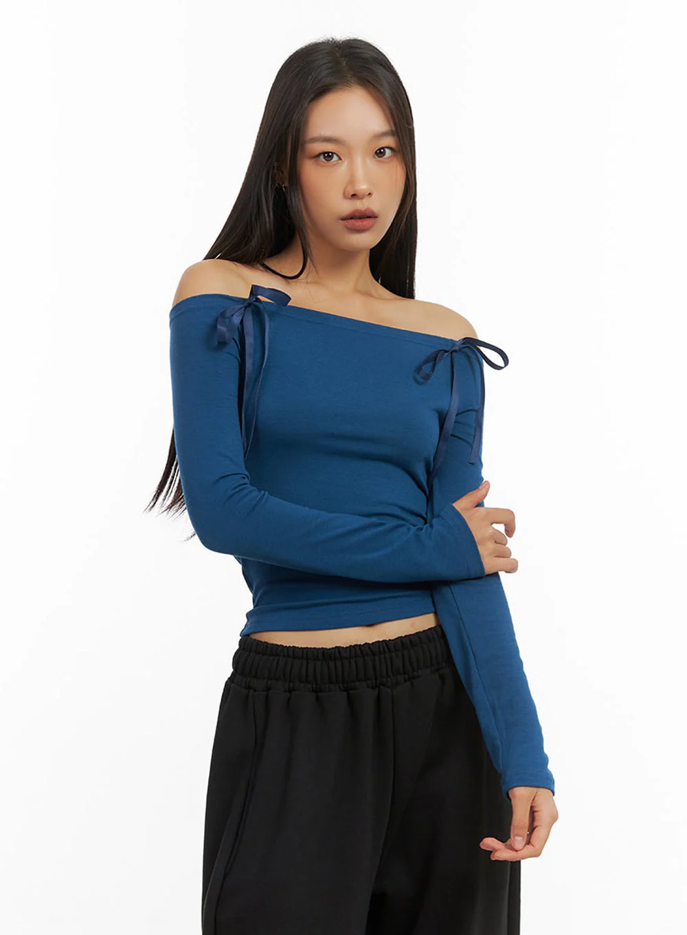 Ribbon Off Shoulder Top IO409 - Image 6