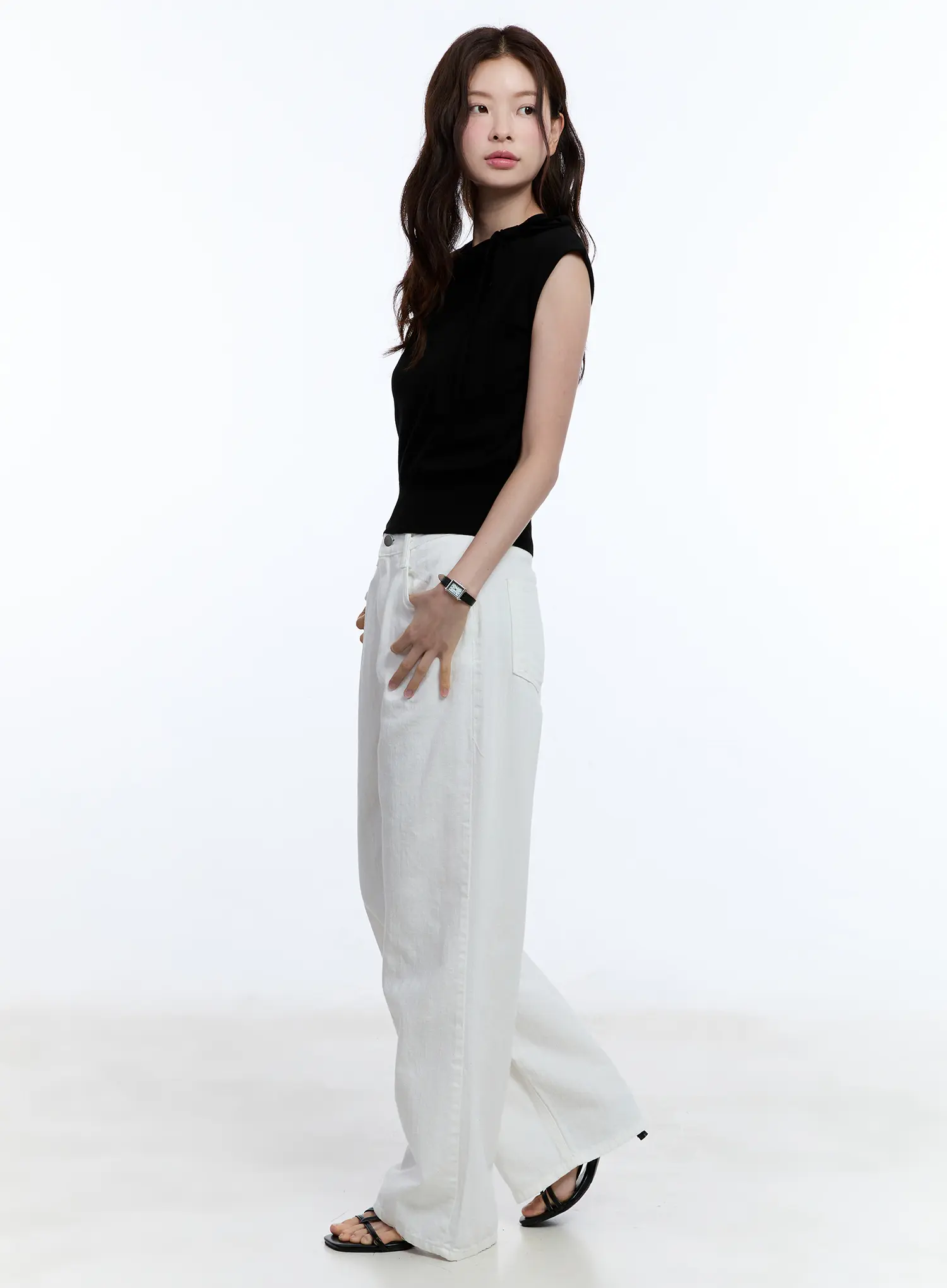 Ribbon Sleeveless Sweater CU513 - Image 5
