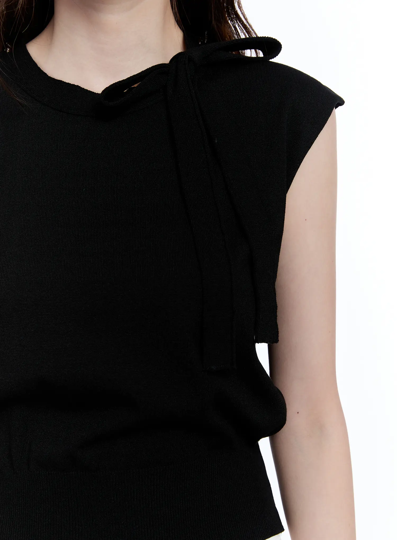 Ribbon Sleeveless Sweater CU513 - Image 7