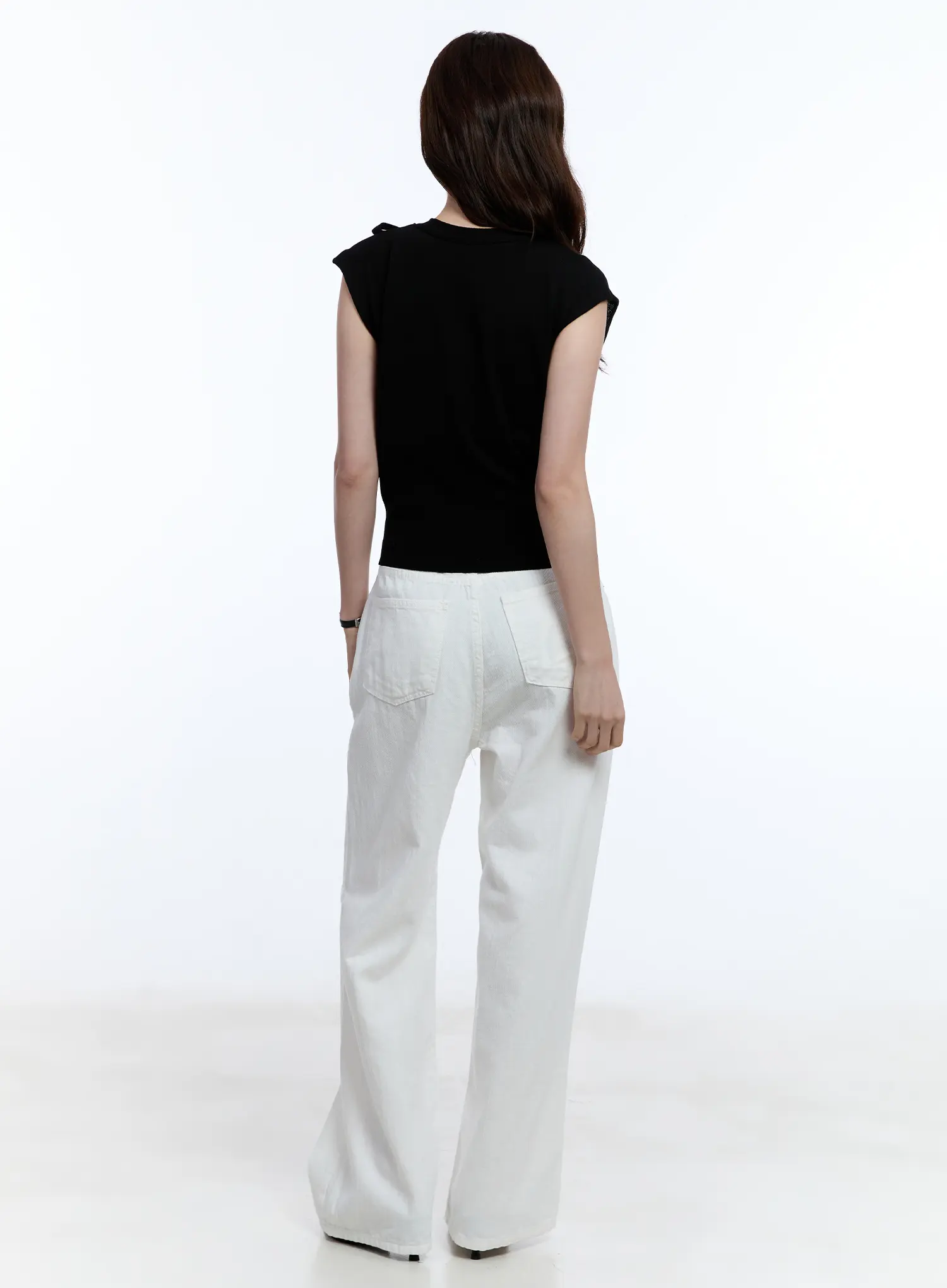 Ribbon Sleeveless Sweater CU513 - Image 8