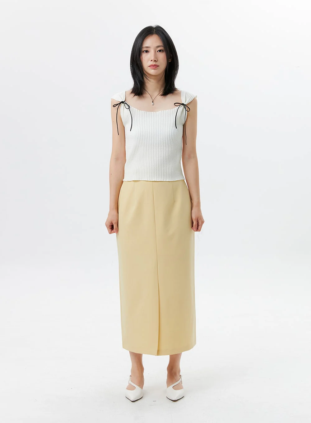 Ribbon Sleeveless Top OL325 - Image 9