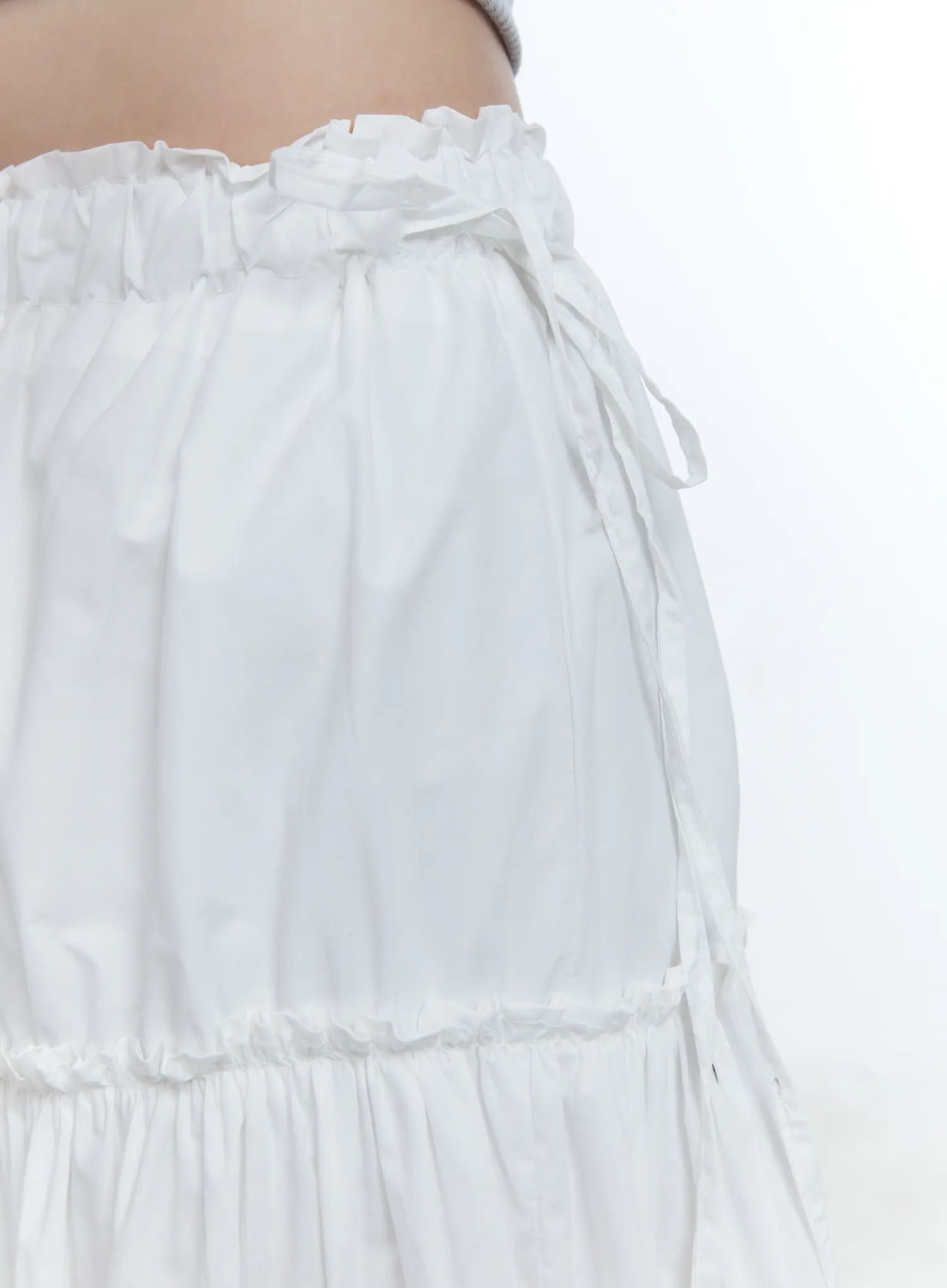 Ribbon Tie Waist Maxi Skirt CG512 - Image 8
