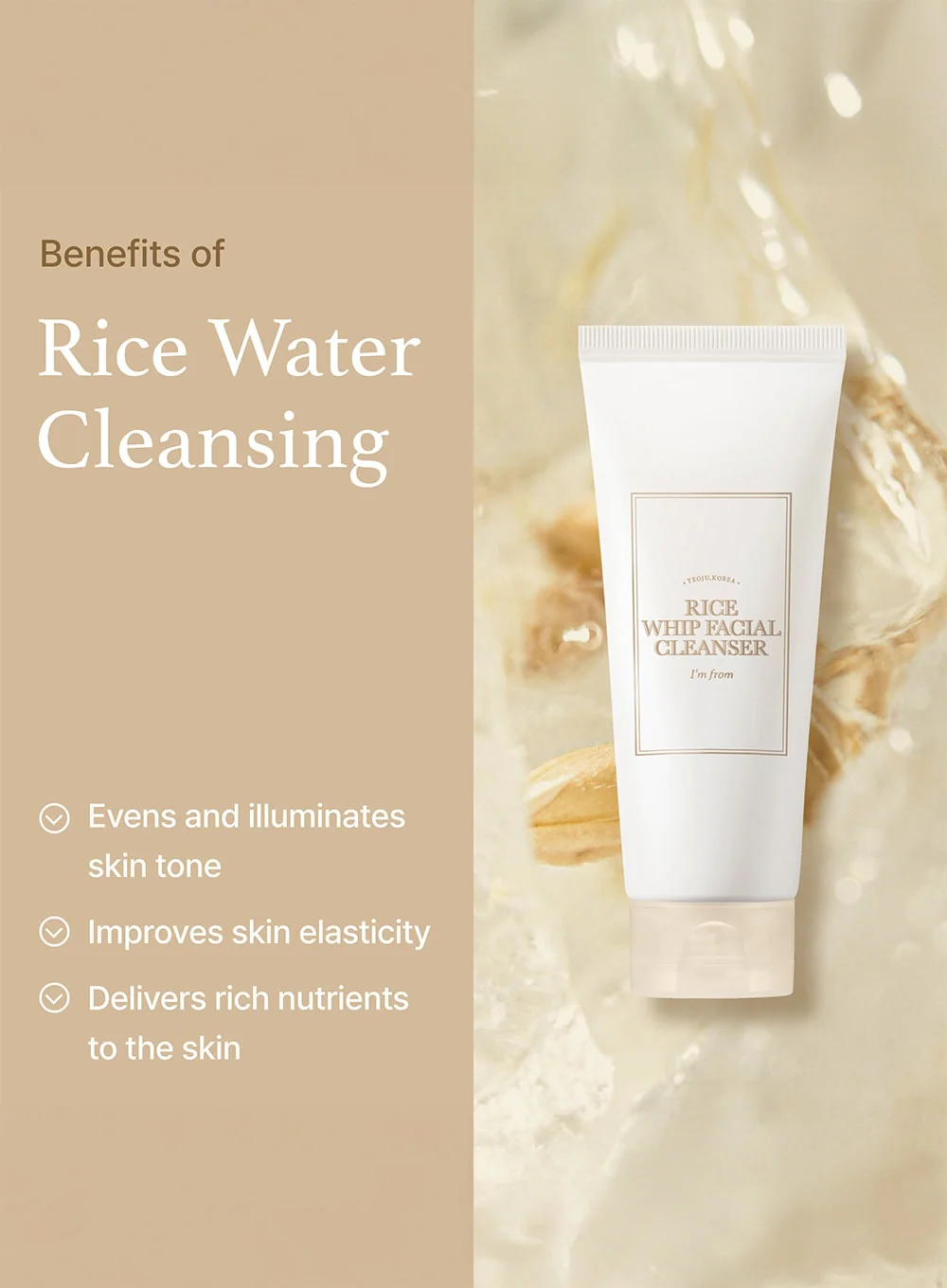 Rice Whip Facial Cleanser (150ml) - Image 6