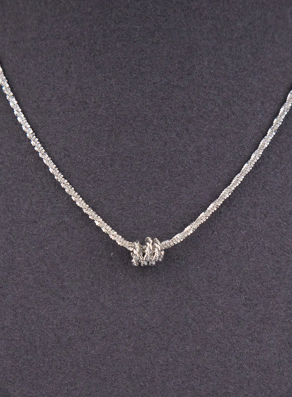 Ring Twisted Rope Necklace CJ528 - Image 6