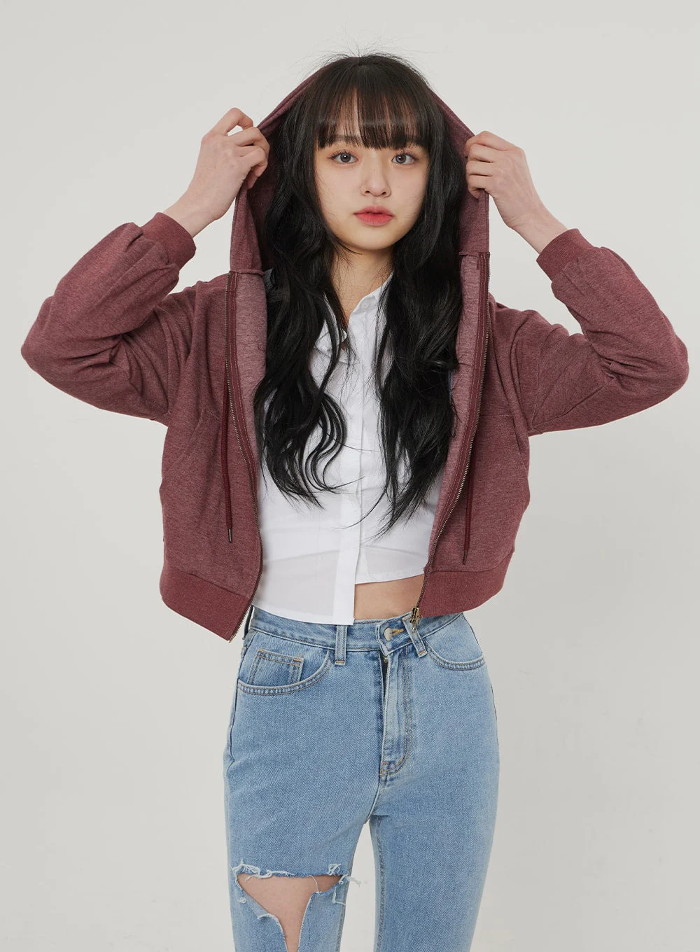 Ripped Bootcut Jeans BF306 - Image 16