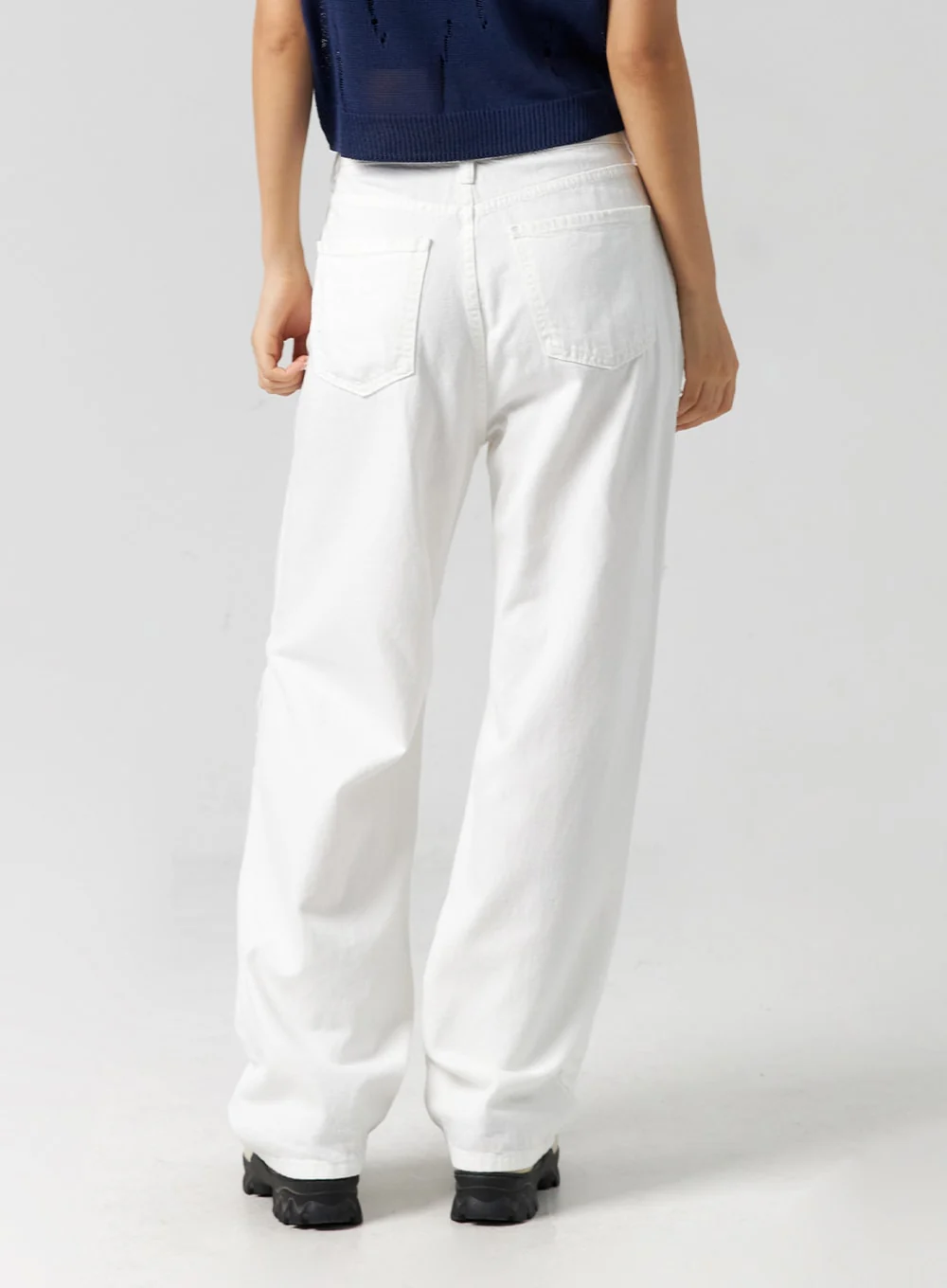Ripped Wide Fit Cotton Pants CG310 - Image 6
