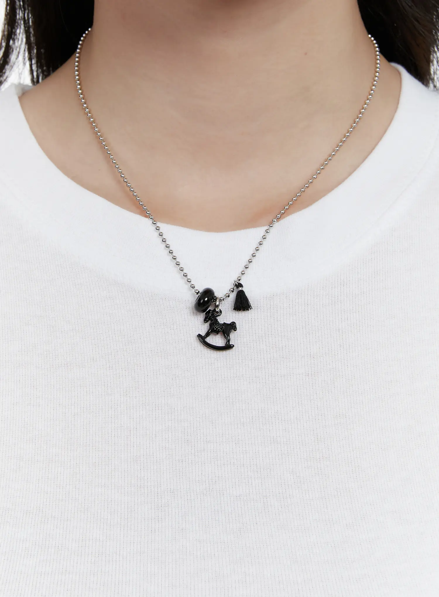 Rocking Horse Tassel Necklace F502