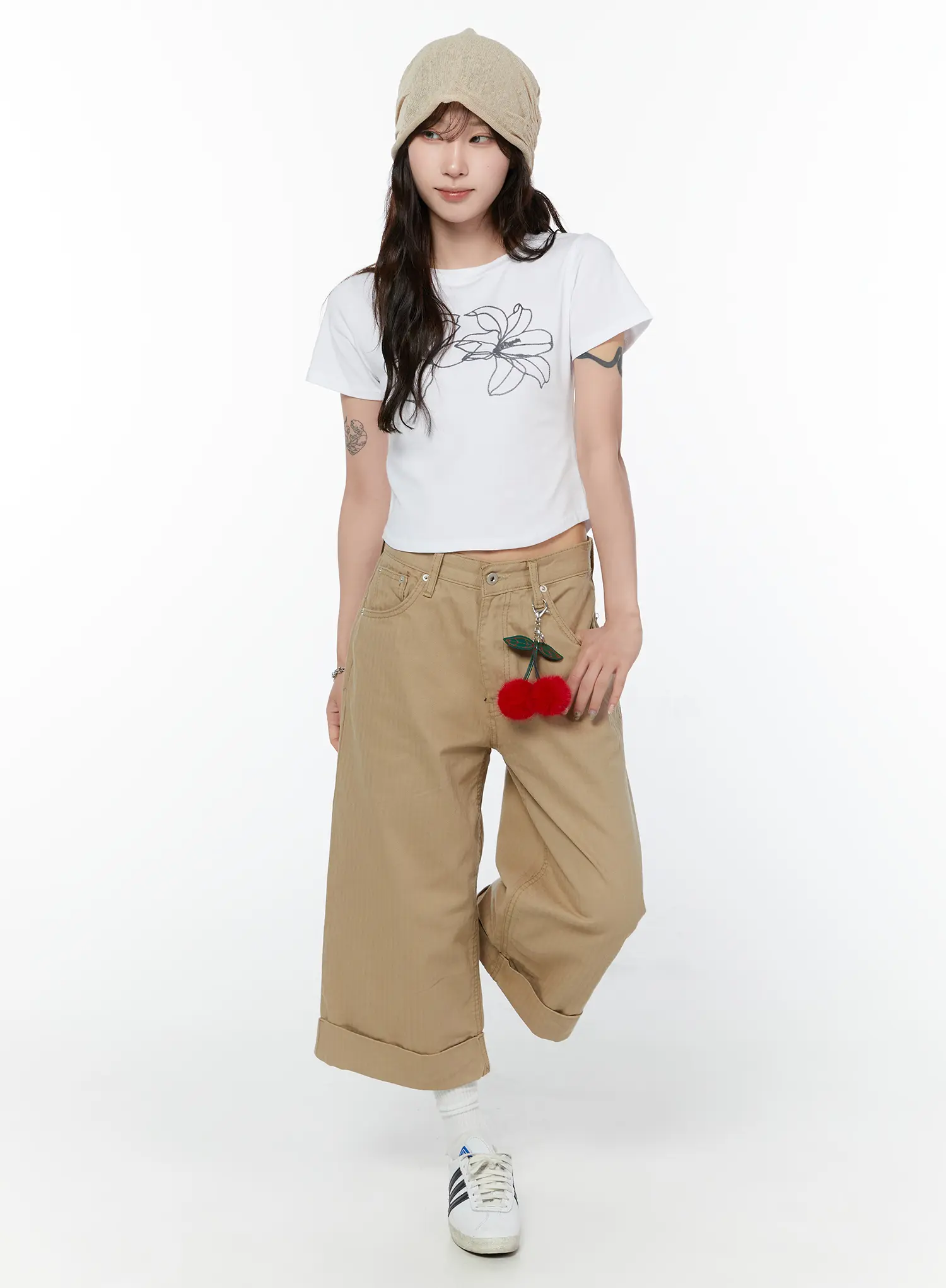 Roll-Up Bermuda Pants CY515 - Image 2