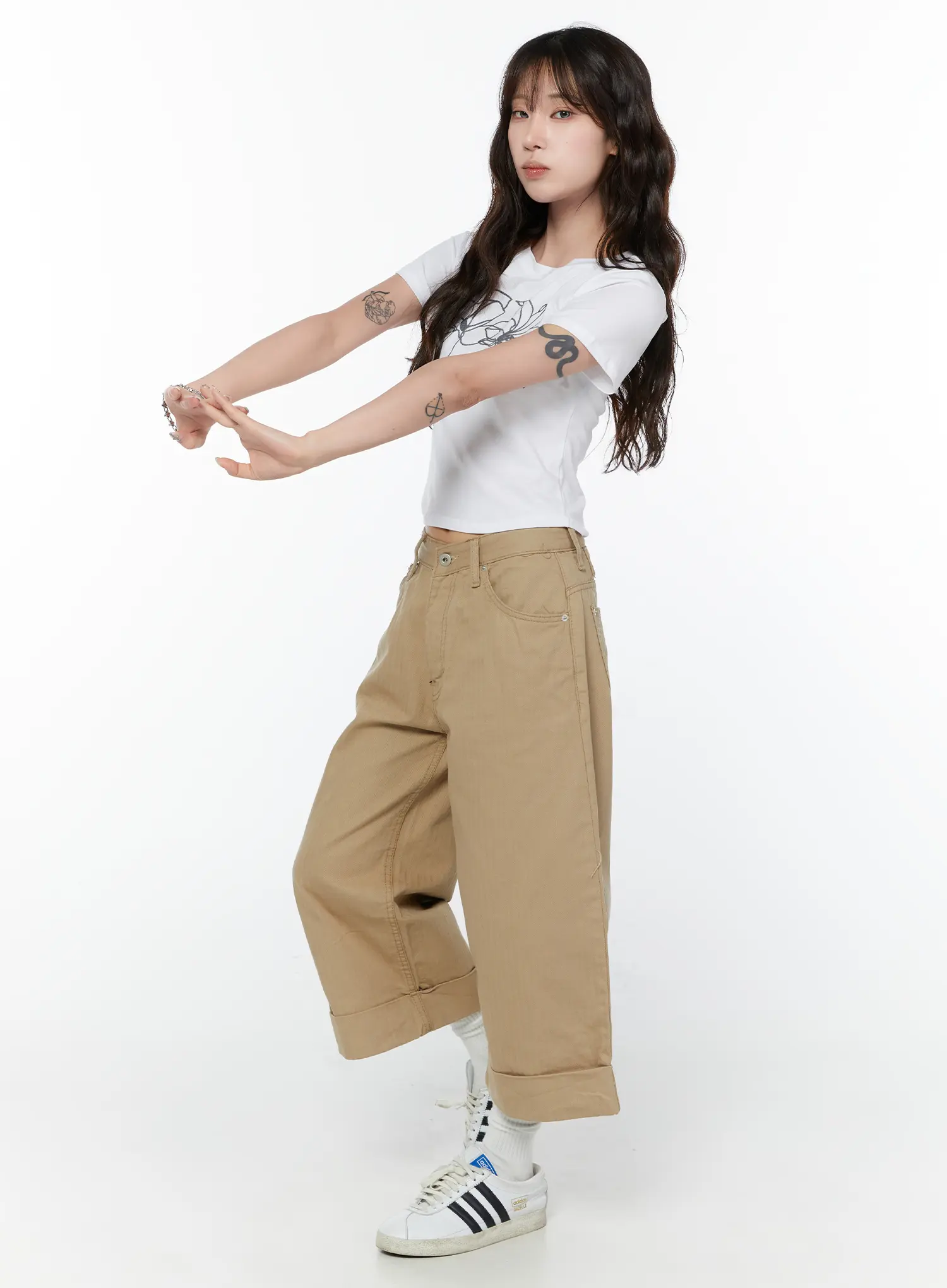 Roll-Up Bermuda Pants CY515 - Image 7