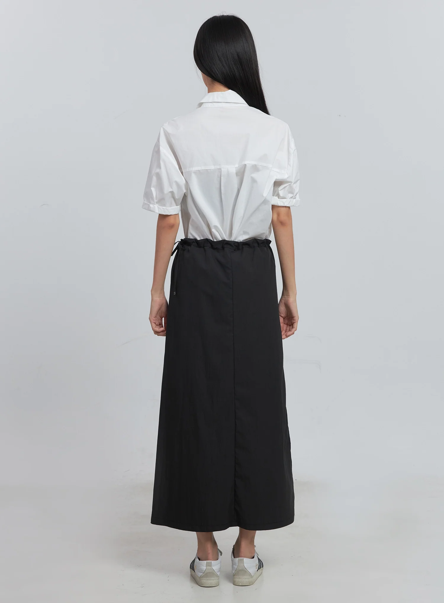 Roll-Up Short-Sleeve Collared Shirt IU512 - Image 34