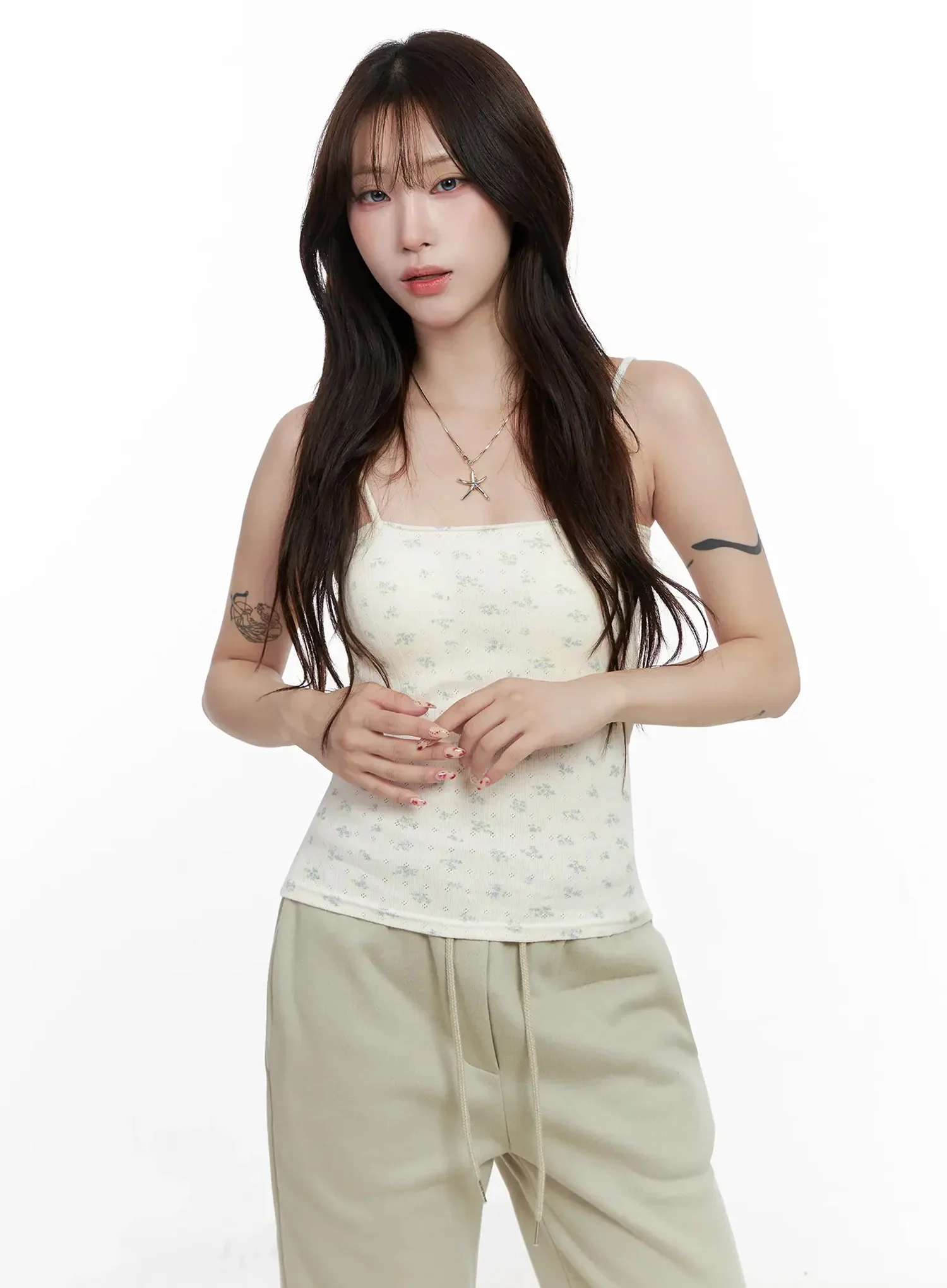 Romantic Floral Padded Camisole Top IN514 - Image 13