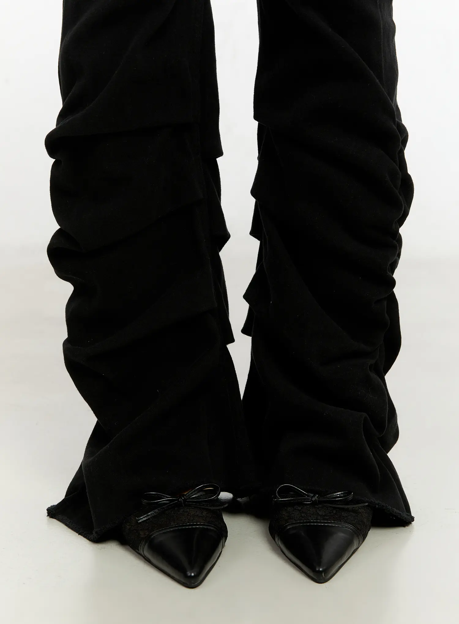 Romina Shirring Fleece Bootcut Pants CN505 - Image 8