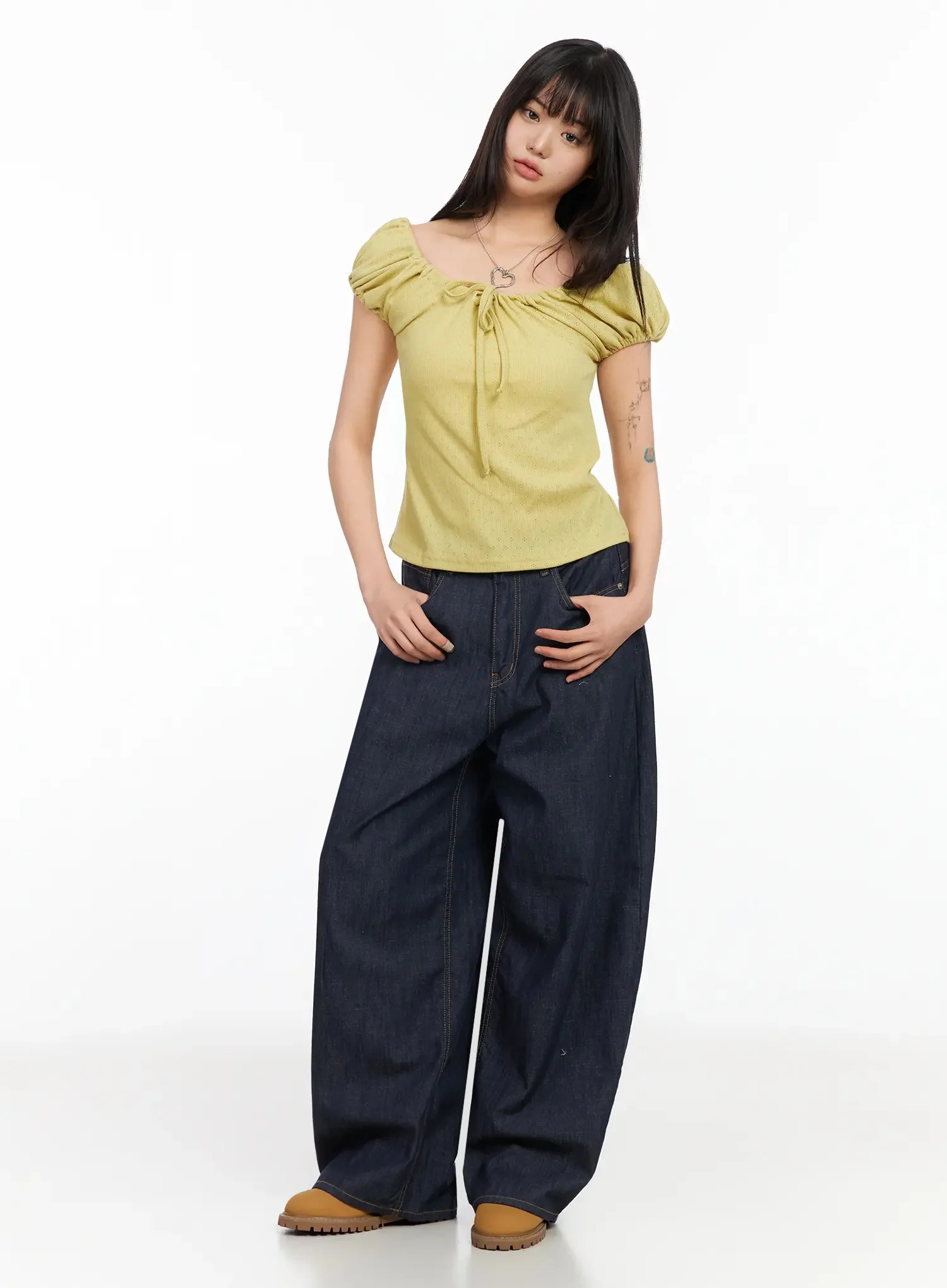 Rory Wide Leg Jeans IA523 - Image 3