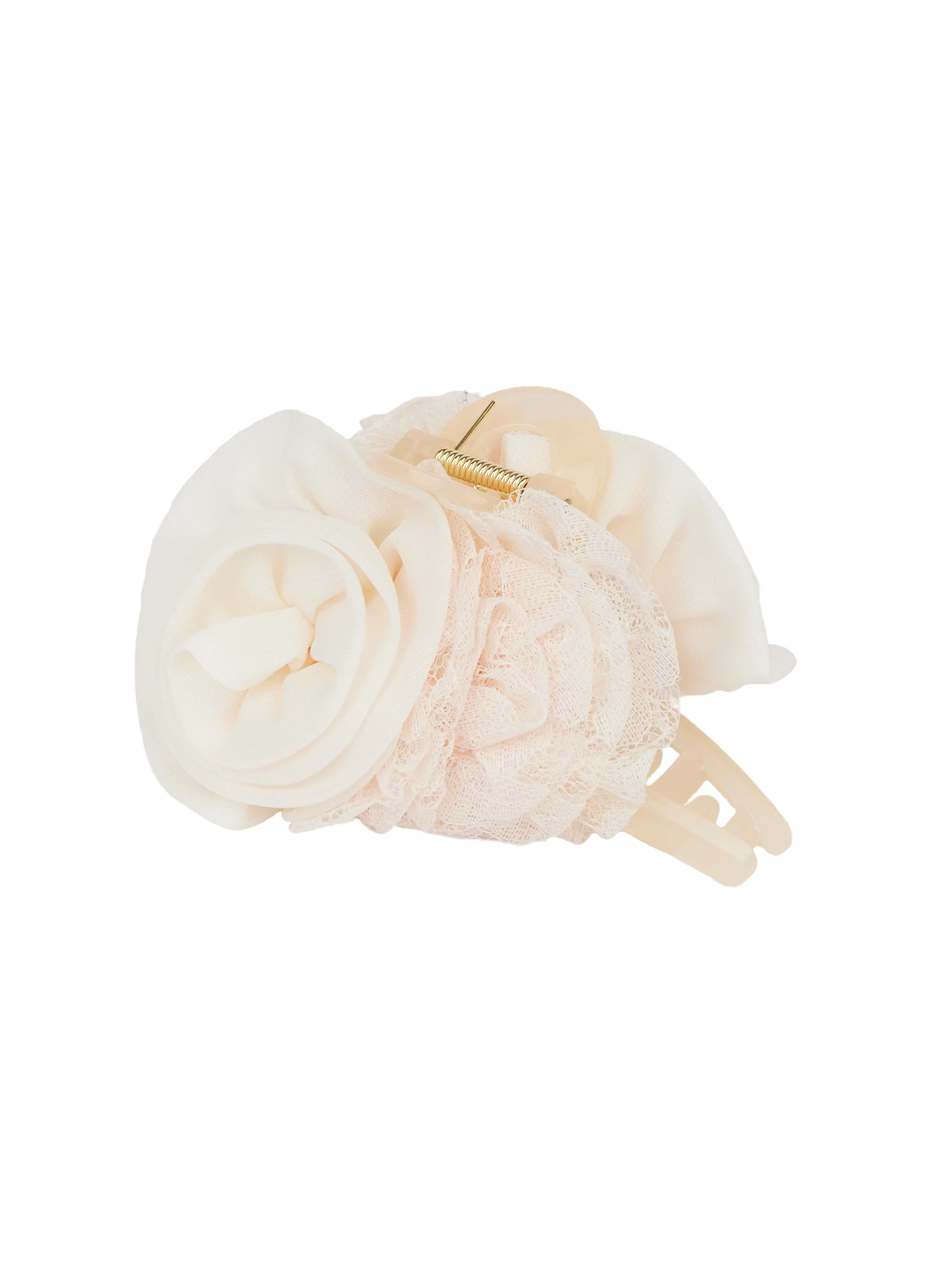 Rose Claw Hair Clip with Lace Detail CM519 - Image 5