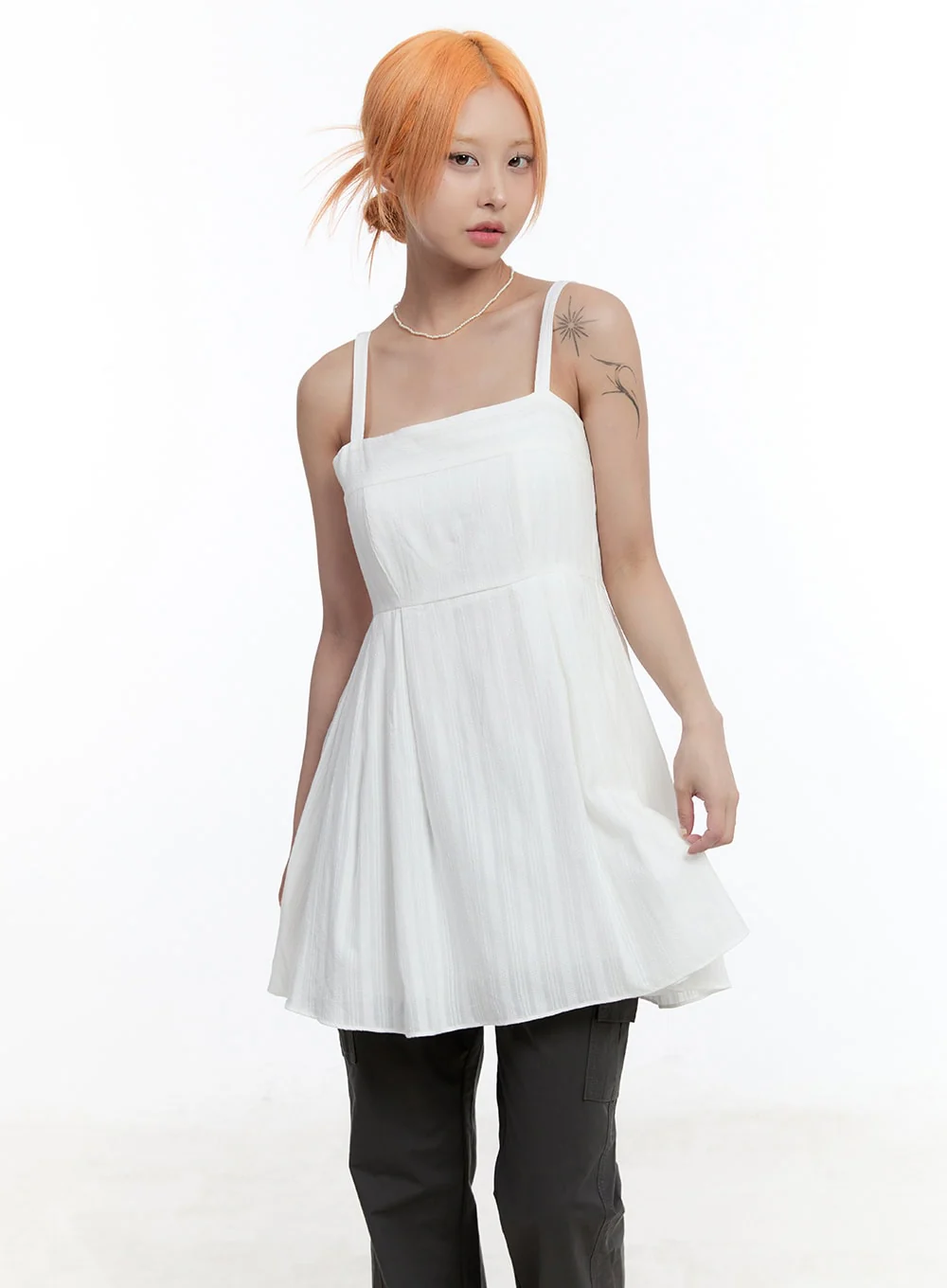 Rosy Flare Mini Dress CY530
