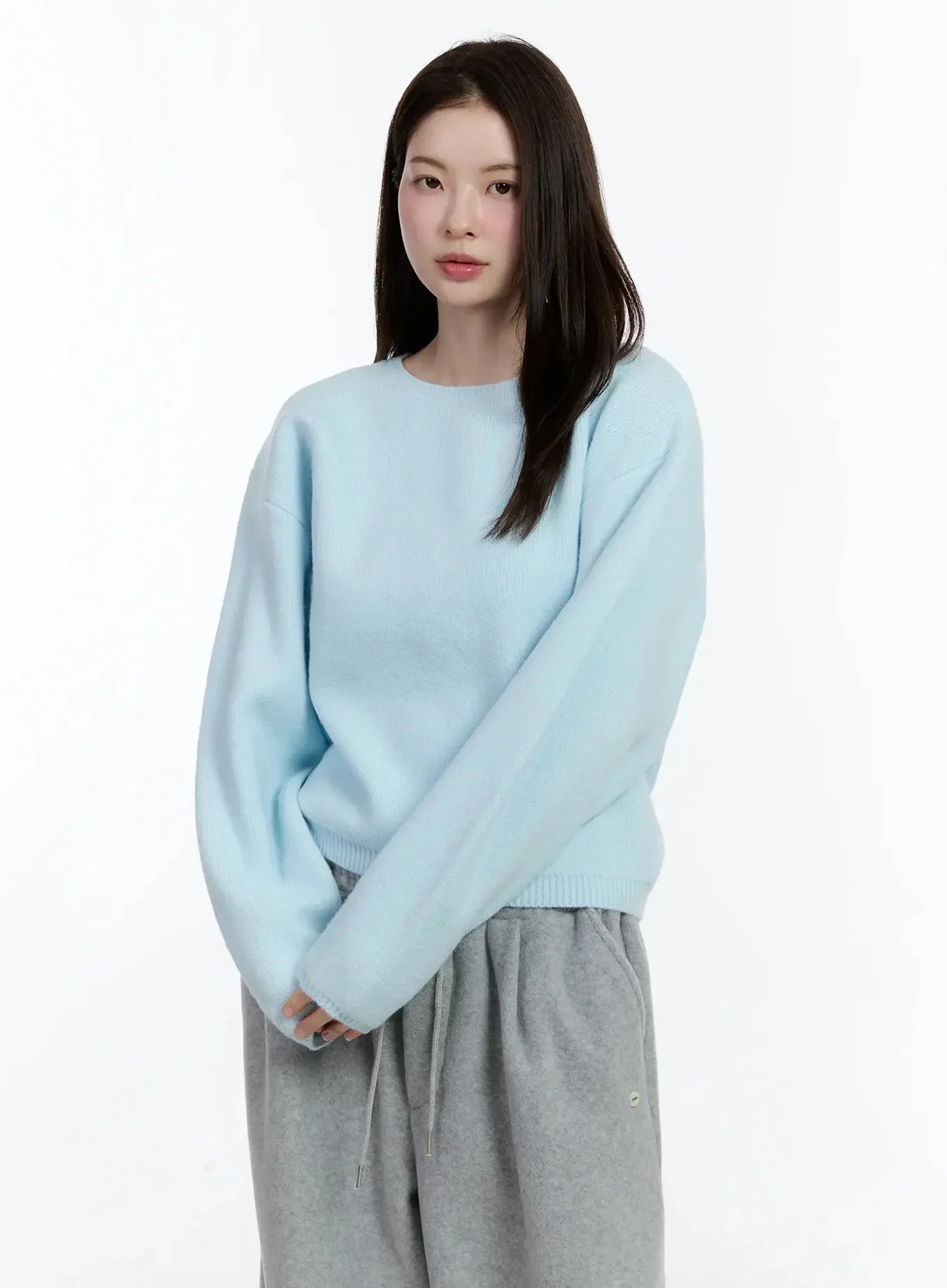 Round Neck Knit Sweater ID526 - Image 8