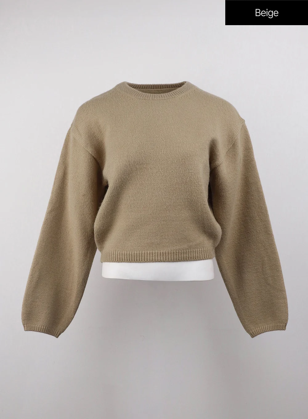 Round Neck Knitted Long Sleeve Sweater OJ415 - Image 12