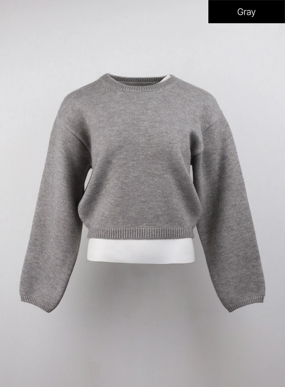 Round Neck Knitted Long Sleeve Sweater OJ415 - Image 9